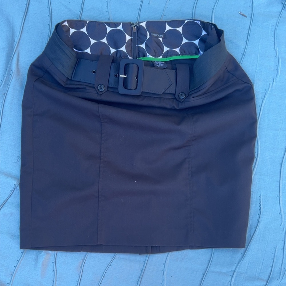 Maurices Black Pencil Skirt with Belt